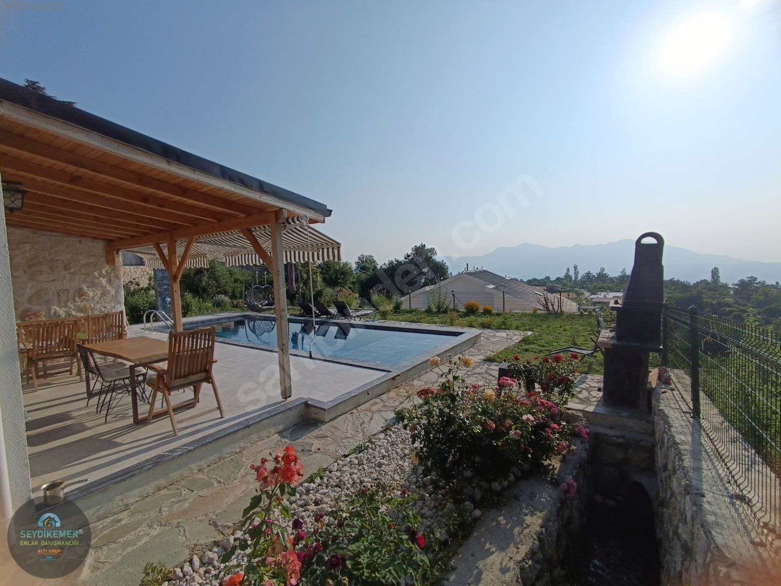 SEYDİKEMER YAKAKOYDE MUHTEŞEM MANZARALI TAŞ VİLLA - MUĞLA SEYDİKEMER fotoğraf 5