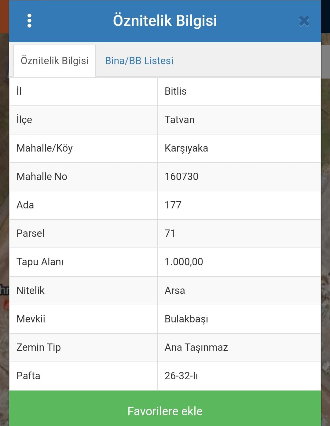 Bitlis / Tatvan / Karşıyaka Mh. 1000 M² SATILIK ARSA  - BİTLİS TATVAN fotoğraf 2