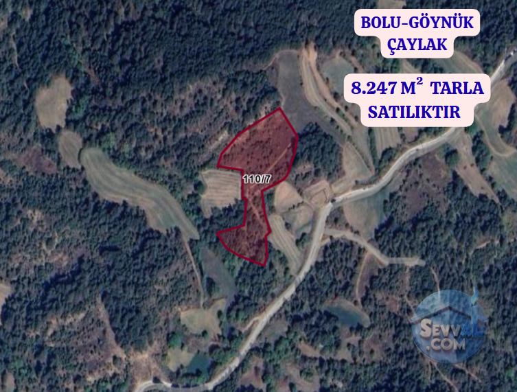 BOLU GÖYNÜK ÇAYLAK  KÖYÜNDE  8.247 M²  TARLA  SATILIKTIR - BOLU GÖYNÜK fotoğraf 2