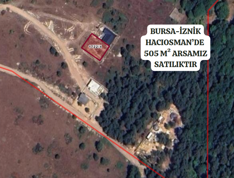 BURSA İZNİK HACIOSMAN'DA 505 M² ARSAMIZ SATILIKTIR - BURSA İZNİK fotoğraf 2