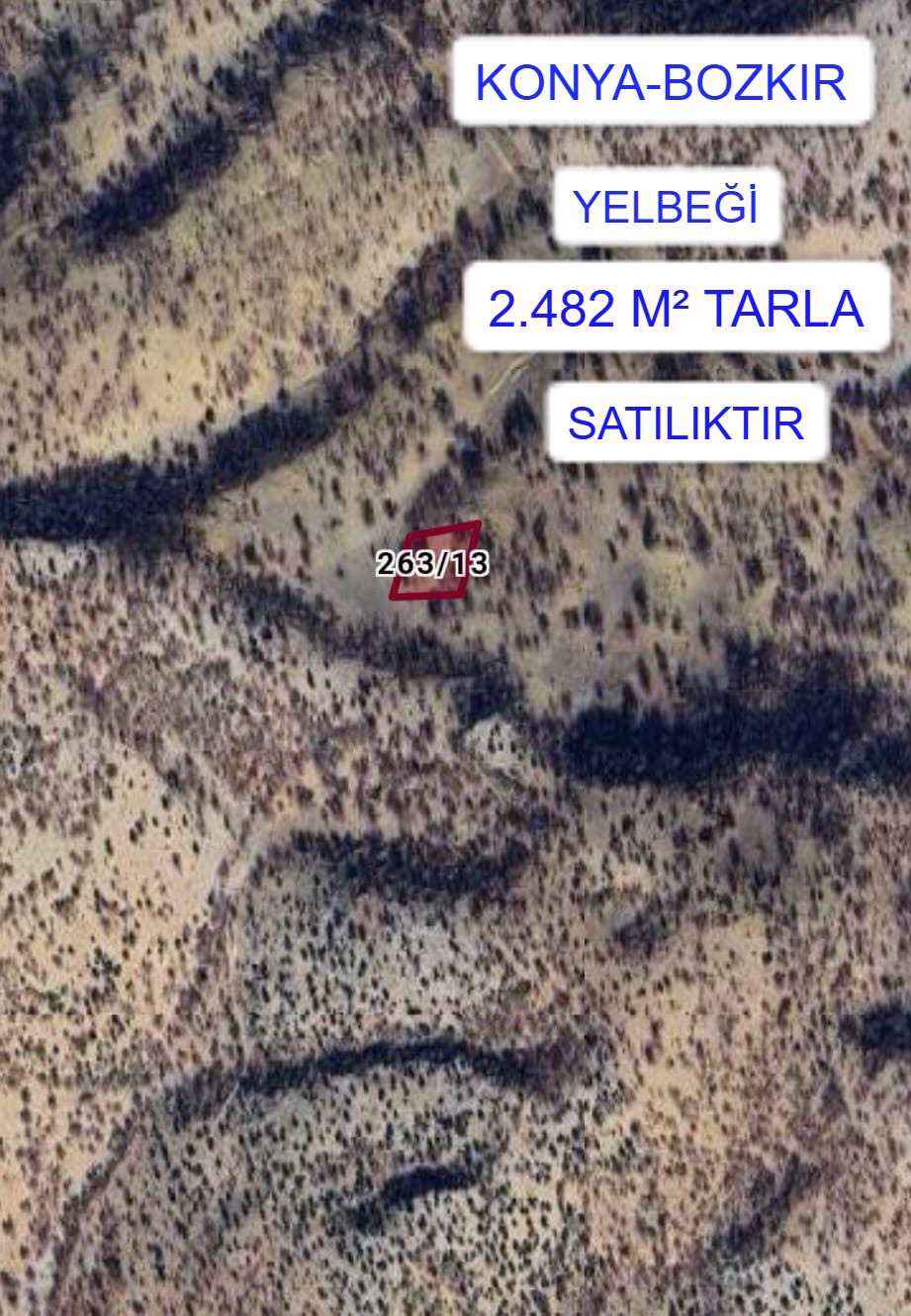 KONYA BOZKIR YELBEĞİ MAH. 2.482M² TARLA SATILIKTIR - KONYA BOZKIR fotoğraf 2