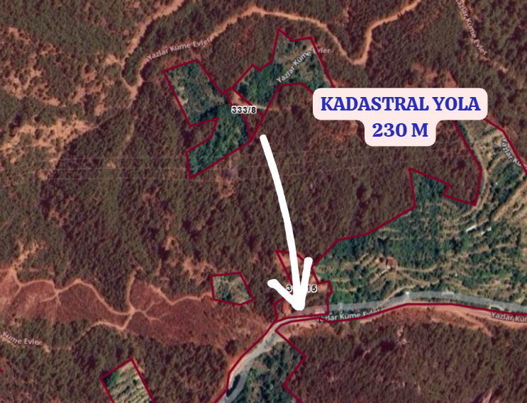ANTALYA GÜNDOĞMUŞ KÖPRÜLÜ   KÖYÜNDE 1.014  M² TARLA  SATILIKTIR - ANTALYA GÜNDOĞMUŞ fotoğraf 3