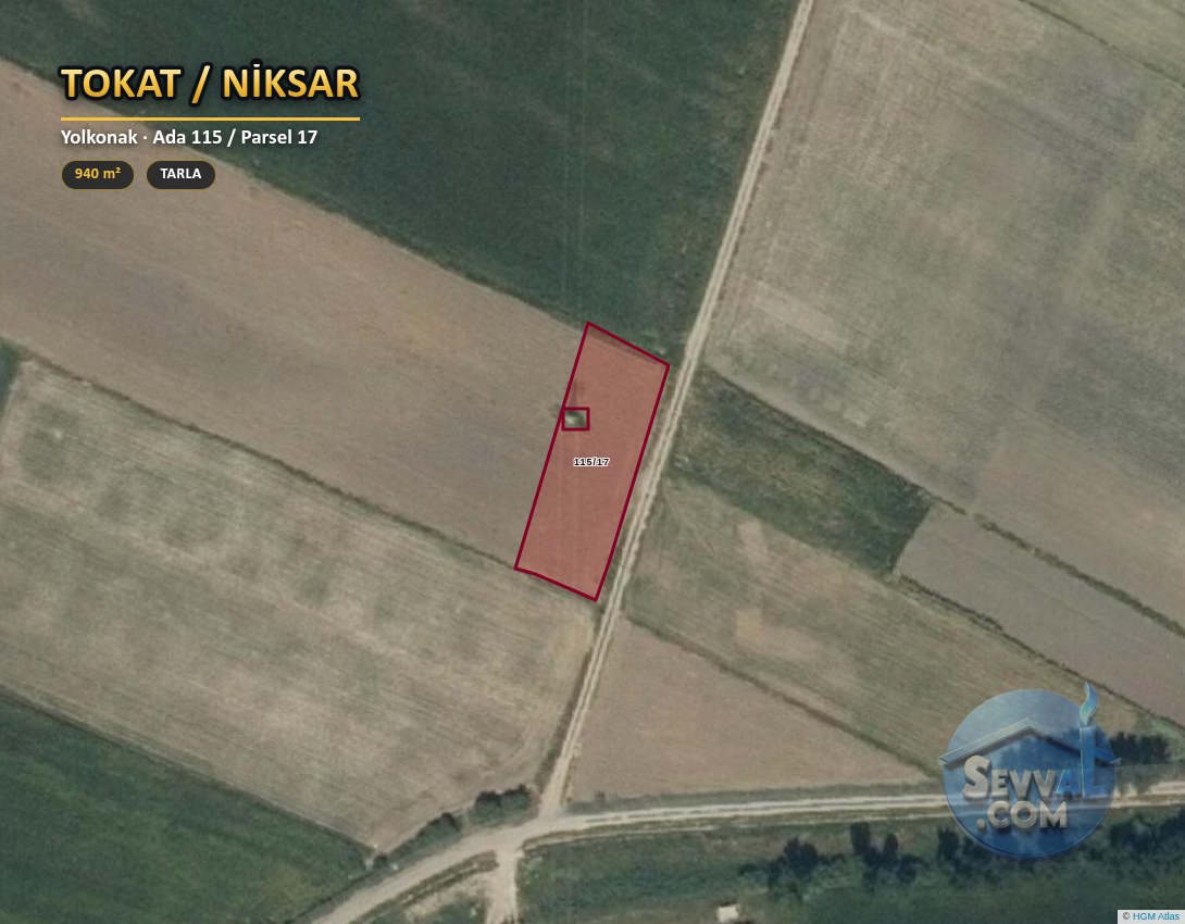 TOKAT NİKSAR YOLKONAK 940 m² SATILIK ARSA - TOKAT NİKSAR fotoğraf 2