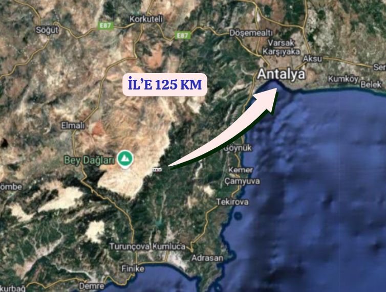 ANTALYA KUMLUCA KARACAÖREN KÖYÜNDE 878 M²  TARLA  SATILIKTIR - ANTALYA KUMLUCA fotoğraf 5