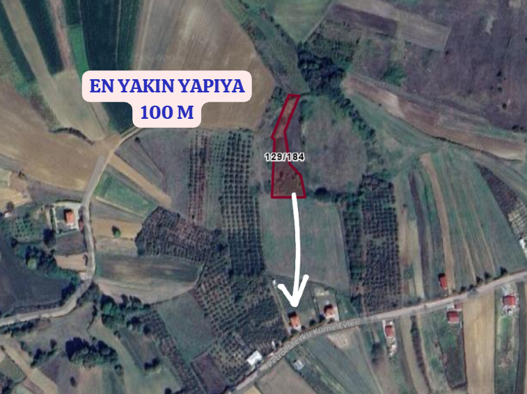 KOCAELİ KANDIRA LOKMANLI   KÖYÜNDE 1.930 M²  TARLA  SATILIKTIR - KOCAELİ KANDIRA fotoğraf 4