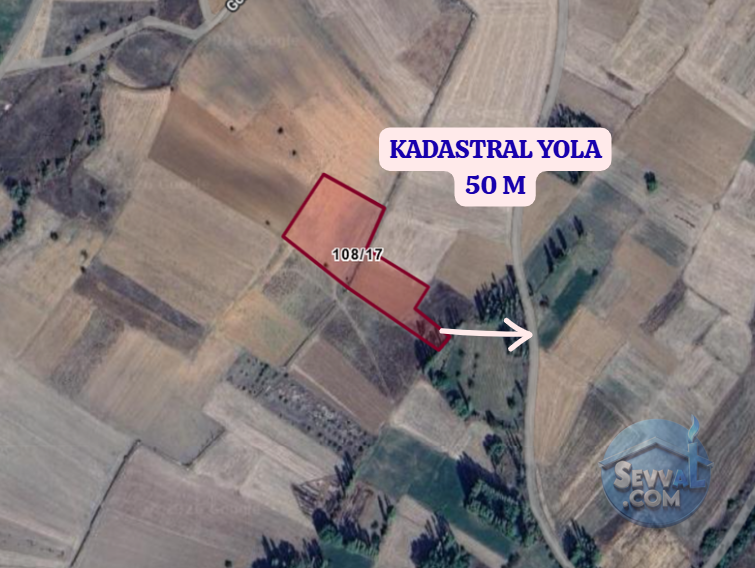 KÜTAHYA ÇAVDARHİSAR GÖKAĞAÇ  KÖYÜNDE  6.742 M²  TARLA SATILIKTIR - KÜTAHYA ÇAVDARHİSAR fotoğraf 3