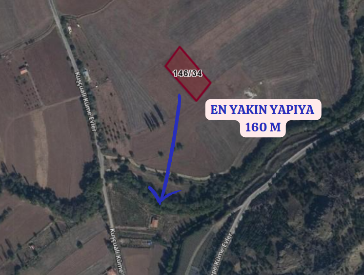 ANKARA ELMADAĞ KUŞÇUALİ KÖYÜNDE 2.181 M² TARLAMIZ SATILIKTIR. - ANKARA ELMADAĞ fotoğraf 6