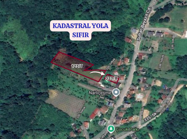 KOCAELİ KARTEPE UZUNTARLA KÖYÜNDE 5.219 M² TARLA \ MEYVE BAHÇESİ SATILIKTIR - KOCAELİ KARTEPE fotoğraf 3