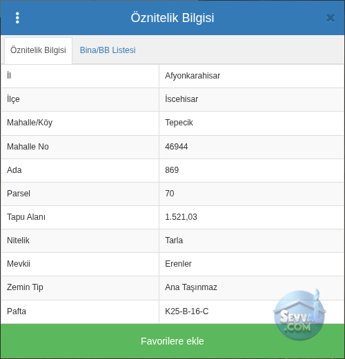 AFYONKARAHİSAR İSCEHİSAR TEPECİK 1.521 m² SATILIK ARSA - AFYONKARAHİSAR İSCEHİSAR fotoğraf 3