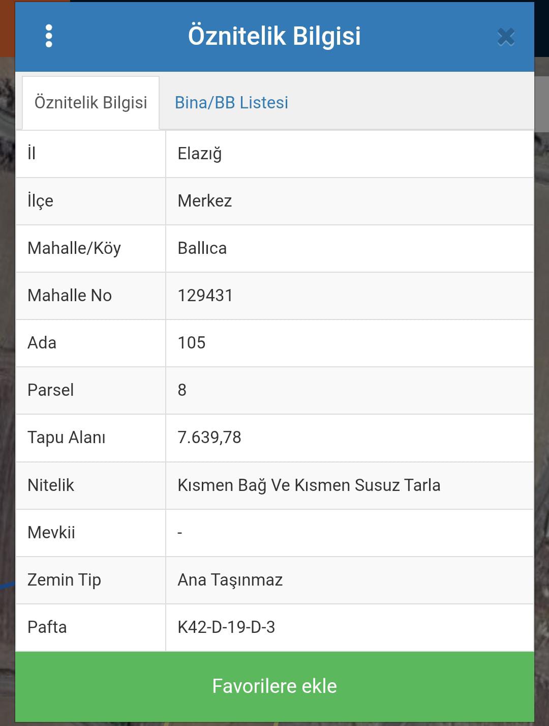 Elazığ / Merkez / Ballıca Köyü  7.640m² SATILIK ARSA  - ELAZIĞ MERKEZ fotoğraf 2