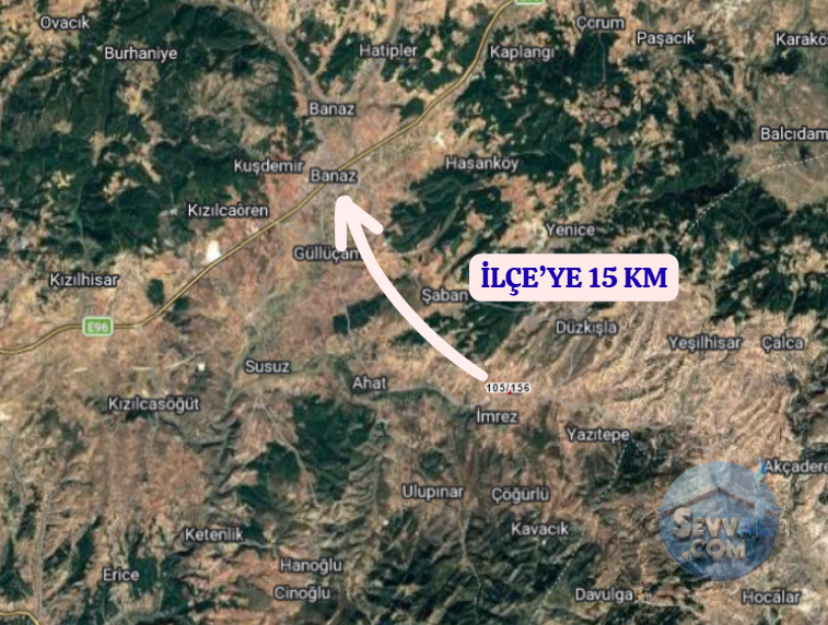 UŞAK BANAZ İMREZ  KÖYÜNDE 2.794 M²  TARLA  SATILIKTIR - UŞAK BANAZ fotoğraf 5
