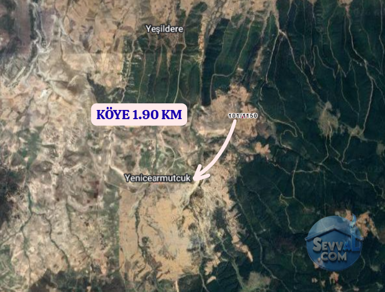 KÜTAHYA ÇAVDARHİSAR YENİCEARMUTCUK  KÖYÜNDE  3.115  M²  TARLA  SATILIKTIR - KÜTAHYA ÇAVDARHİSAR fotoğraf 5