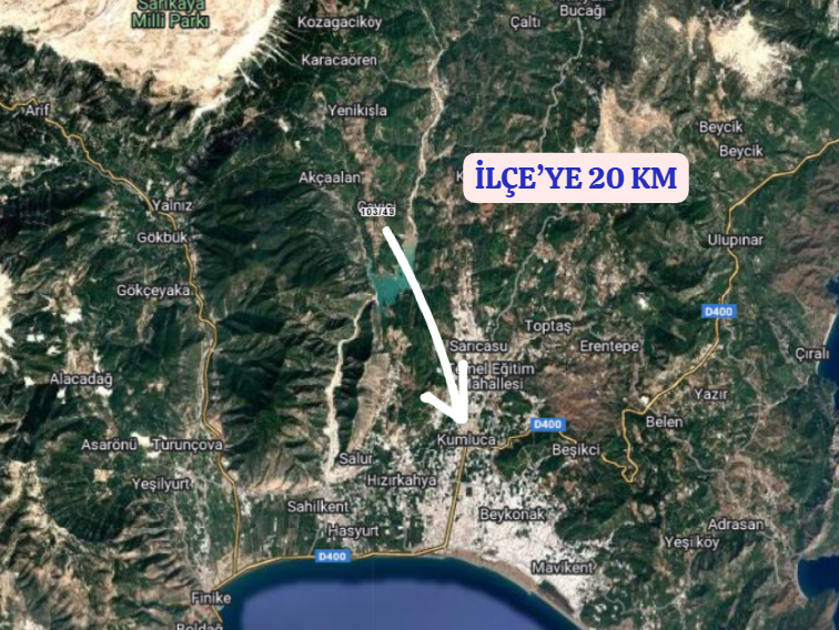ANTALYA KUMLUCA ÇAYİÇİ  KÖYÜNDE 3.308 M²   TARLA  SATILIKTIR - ANTALYA KUMLUCA fotoğraf 6