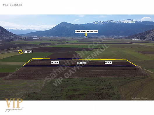 VİP GAYRİMENKUL'den BÖLGENİN EN SULAK YERİNDE 8.041m² TARLA - ANTALYA ELMALI fotoğraf 10