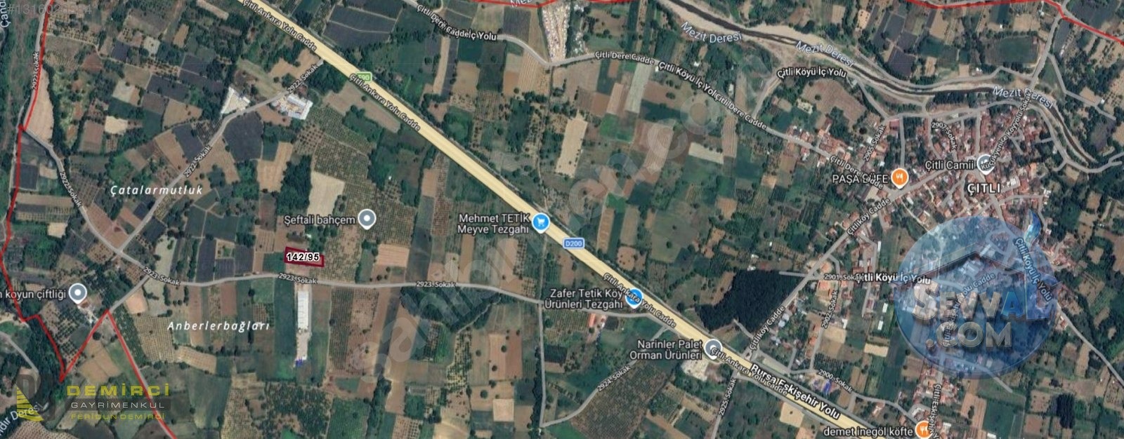 Citli'de 2553 m² Satılık Tarla - Yola Yakın Yatırım Fırsatı - BURSA İNEGÖL fotoğraf 5