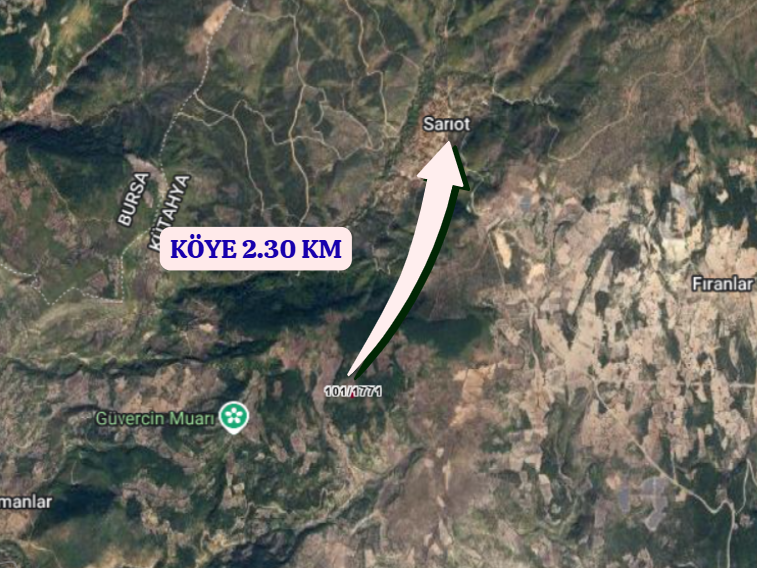 KÜTAHYA DOMANİÇ SARIOT  KÖYÜNDE 2.300 M² TARLA SATILIKTIR - KÜTAHYA DOMANİÇ fotoğraf 4