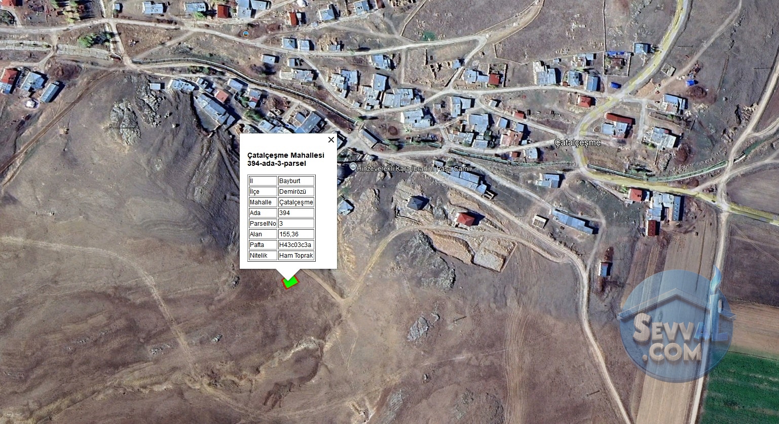 BAYBURT DEMİRÖZÜ ÇATALÇEŞME KÖYÜNDE 155 m² TARLAMIZ SATILIKTIR. - Bayburt Demirözü fotoğraf 10