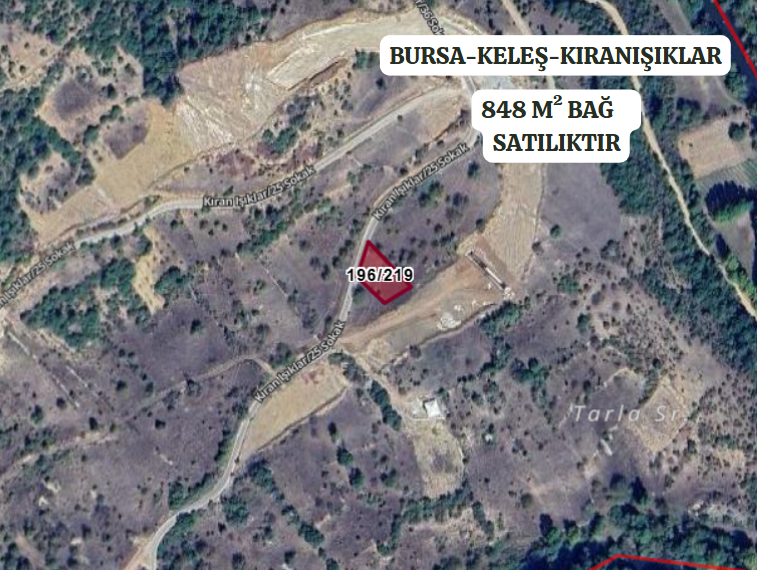 BURSA KELEŞ KIRANIŞIKLAR'DA  848  M²  BAĞ SATILIKTIR. - BURSA KELES fotoğraf 2