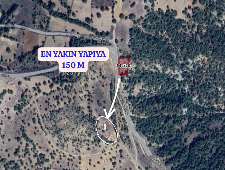 KÜTAHYA EMET MUSALAR   KÖYÜNDE  1.319   M²  TARLA  SATILIKTIR - KÜTAHYA EMET fotoğraf 4