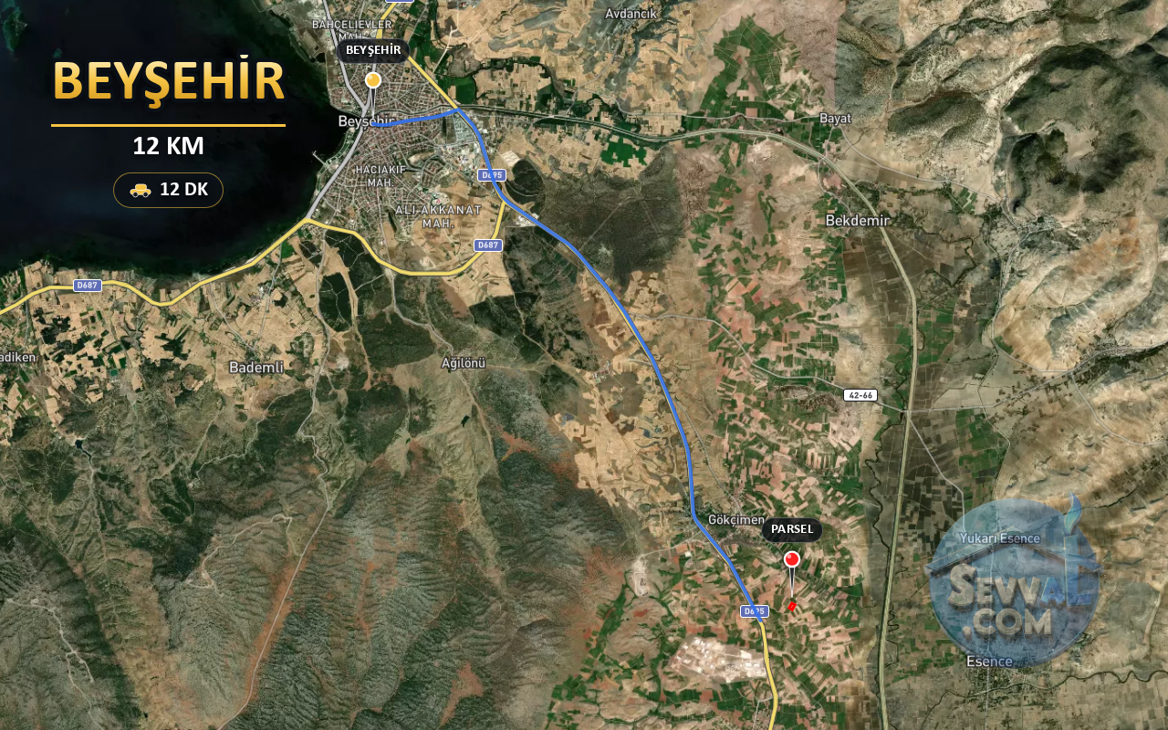 KONYA BEYŞEHİR GÖKÇİMEN 5.963 m² SATILIK ARSA - KONYA BEYŞEHİR fotoğraf 5