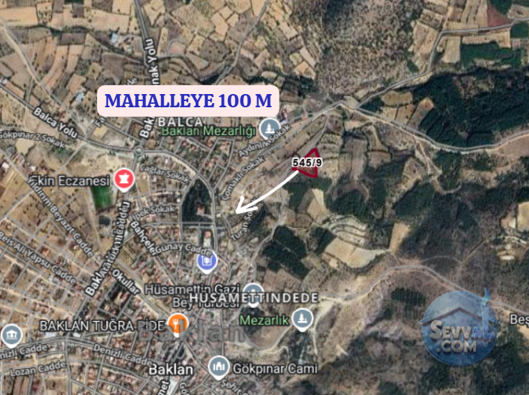 DENİZLİ BAKLAN HÜSAMETTİNDEDE   KÖYÜNDE 5.763  M²   BAĞ  SATILIKTIR - DENİZLİ BAKLAN fotoğraf 4