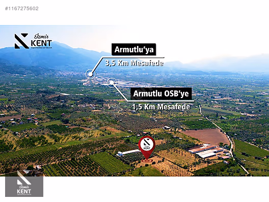Kemalpaşa Armutlu Satılık 2300 m2 Bahçe Müstakil Parsel Tek Tapu - İZMİR KEMALPAŞA fotoğraf 17
