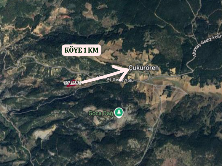 KÜTAHYA GEDİZ ÇUKURÖREN KÖYÜ’NDE 10.379 M² TARLA SATILIKTIR - KÜTAHYA GEDİZ fotoğraf 4