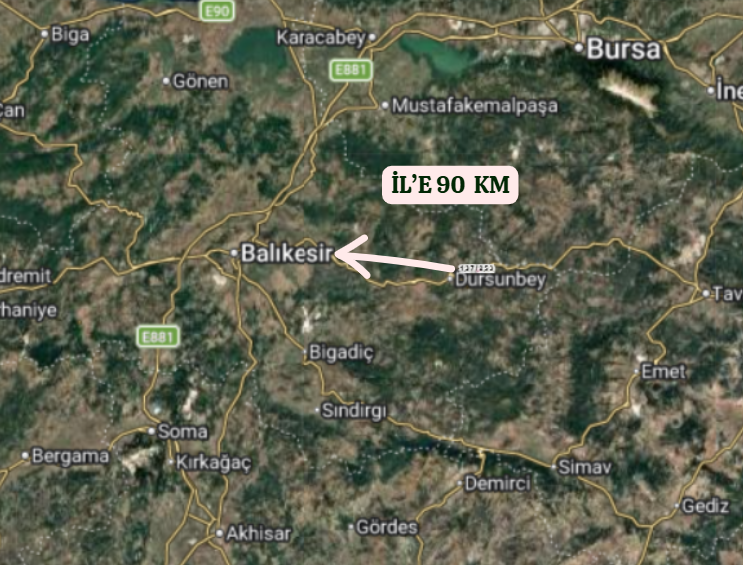 BALIKESİR DURSUNBEY TEPEKÖY   KÖYÜNDE 1.668 M² TARLA  SATILIKTIR - BALIKESİR DURSUNBEY fotoğraf 5