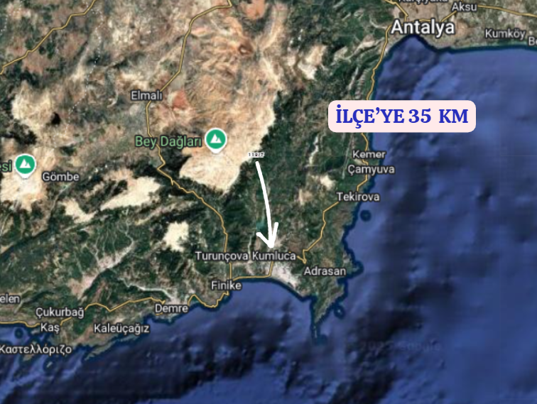 ANTALYA KUMLUCA KARACAÖREN  KÖYÜNDE 760  M²   TARLA  SATILIKTIR - ANTALYA KUMLUCA fotoğraf 3