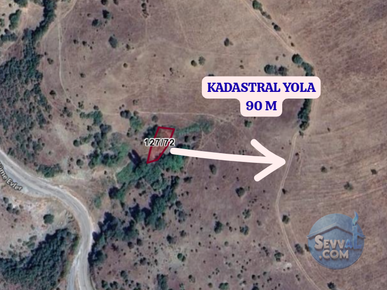 KÜTAHYA SİMAV BEDİRLER  KÖYÜNDE 250 M²  TARLA  SATILIKTIR - KÜTAHYA SİMAV fotoğraf 3