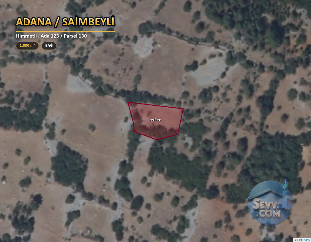 ADANA SAİMBEYLİ HİMMETLİ 1.030 m² SATILIK ARSA - ADANA SAİMBEYLİ fotoğraf 2