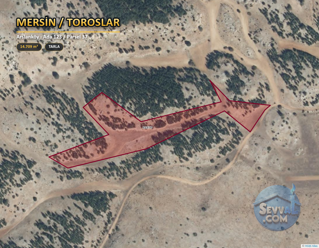 MERSİN TOROSLAR ARSLANKÖY 14.709 m² SATILIK ARSA - MERSİN TOROSLAR fotoğraf 2