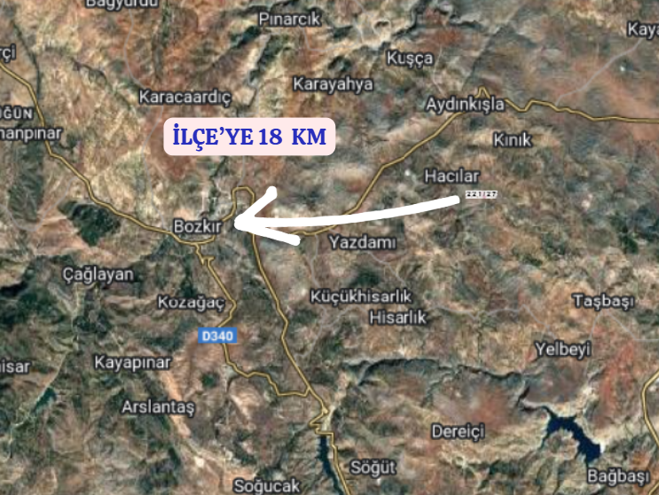 KONYA BOZKIR HACILAR  KÖYÜNDE 3.560  M²  TARLA  SATILIKTIR - KONYA BOZKIR fotoğraf 5