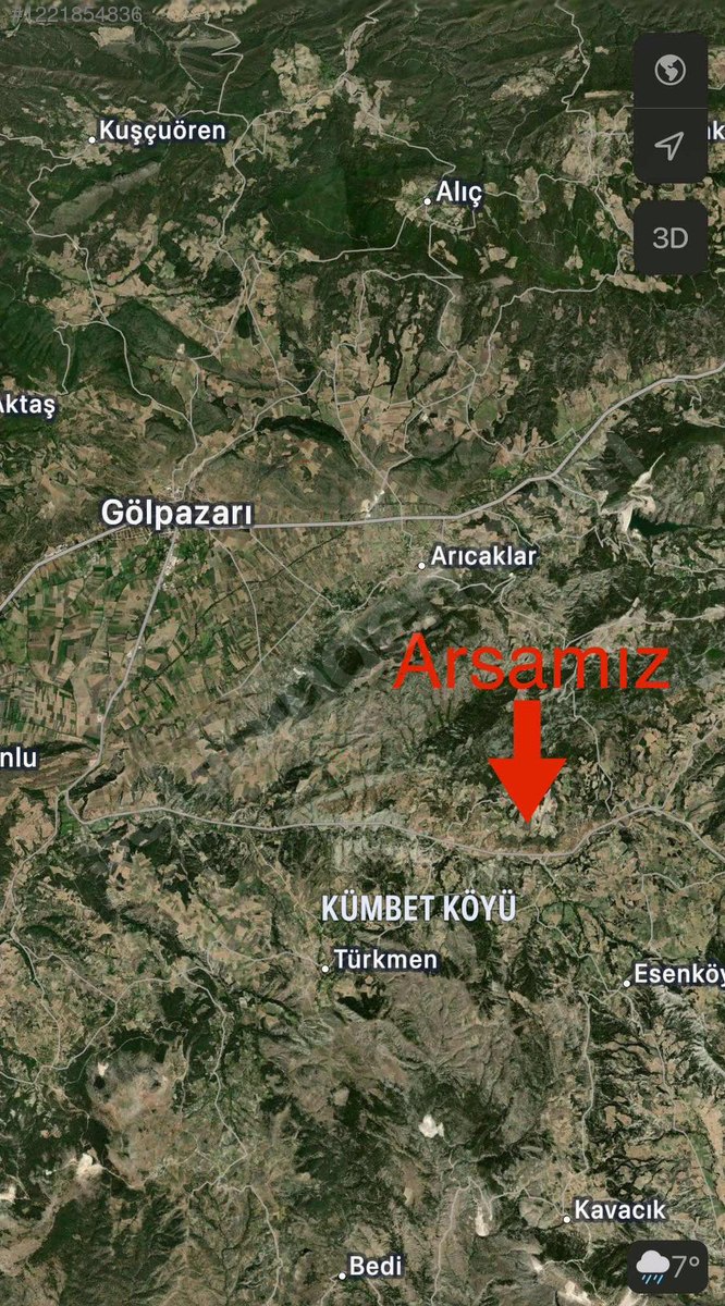 BİLECİK GÖLPAZARI KÜMBET KÖYÜNDE KELEPİR 6.341 M2 SATILIK ARSA - BİLECİK GÖLPAZARI fotoğraf 2