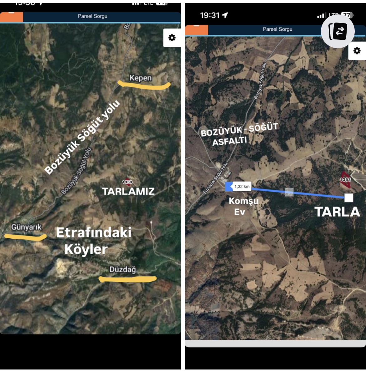 YATIRIMLIK 8,300 m2 GES’e KOMŞU TARLA -  BİLECİK-SÖĞÜT-KEPEN - BİLECİK SÖĞÜT fotoğraf 11