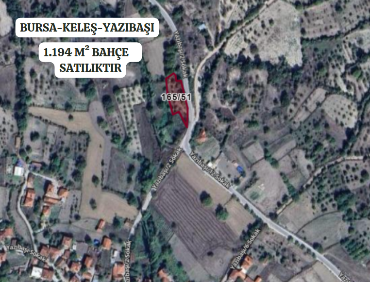 BURSA KELEŞ YAZIBAŞI'NDA 1.194  M² BAHÇE SATILIKTIR - BURSA KELES fotoğraf 2