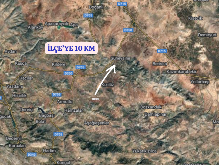 KONYA GÜNEYSINIR AĞRAS  KÖYÜNDE 7.953  M² TARLA  SATILIKTIR - KONYA GÜNEYSINIR fotoğraf 6