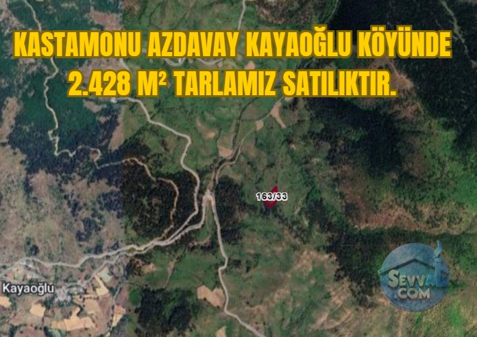 KASTAMONU AZDAVAY KAYAOĞLU KÖYÜNDE 2.428 M² TARLAMIZ SATILIKTIR. - Kastamonu Azdavay fotoğraf 10