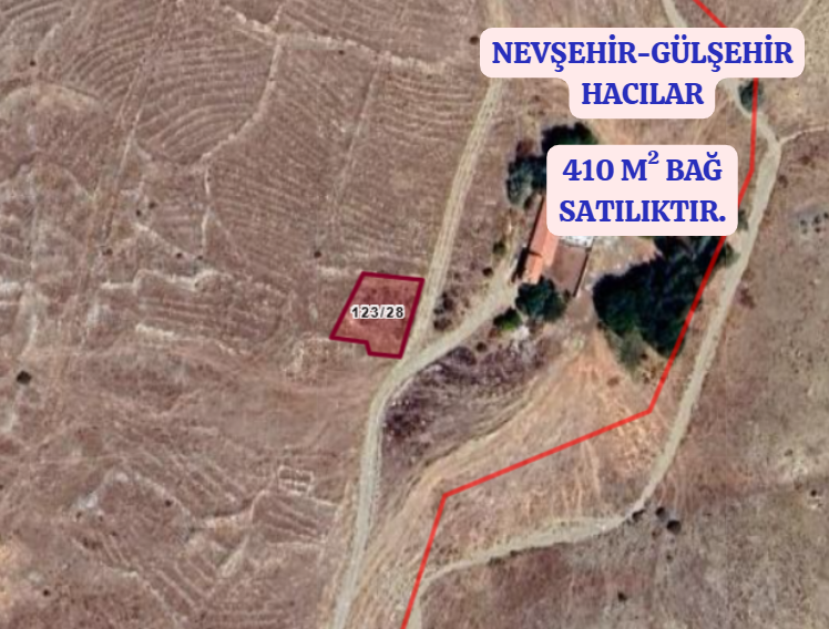 NEVŞEHİR GÜLŞEHİR HACILAR  KÖYÜNDE 410  M² BAĞ  SATILIKTIR - NEVŞEHİR GÜLŞEHİR fotoğraf 2