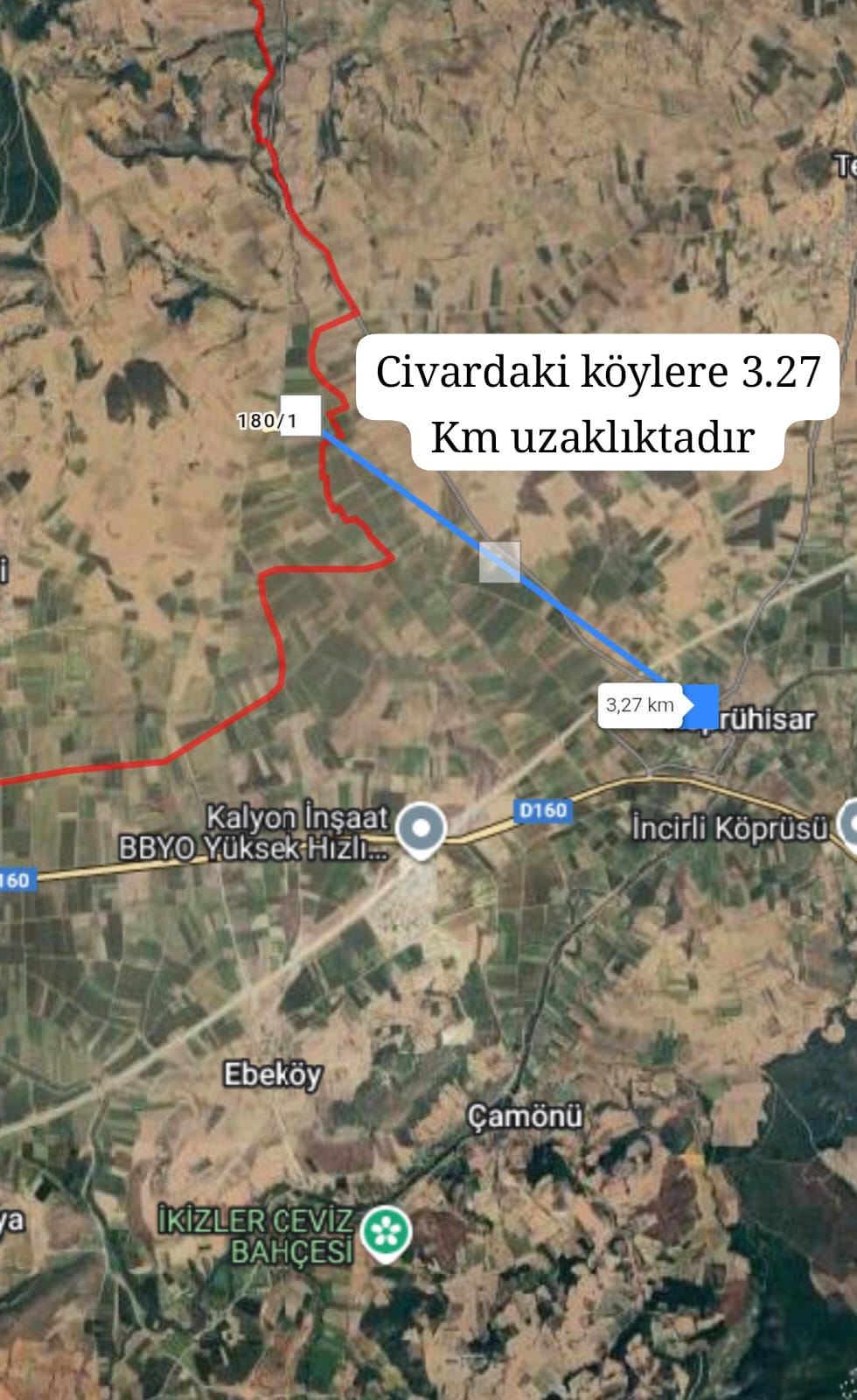 BURSA YENİŞEHİR ÇELEBİLER KÖYÜ 3,119M² TARLAMIZ SATILIK - BURSA YENİŞEHİR fotoğraf 2