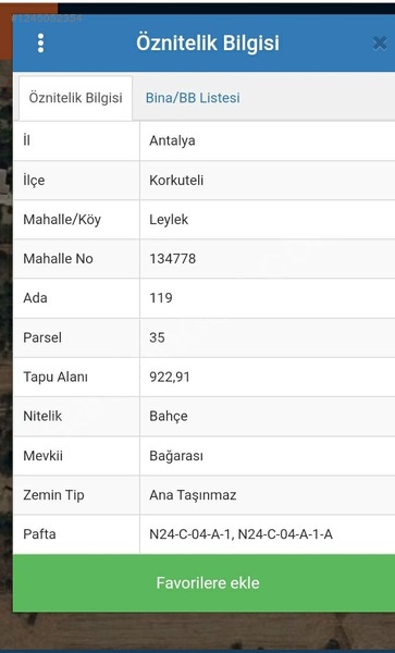 AMTALYA KORKUTELI LEYLEK MAHALLESİNDE KÖY İÇİ ARSA 922 m² - ANTALYA KORKUTELİ fotoğraf 2