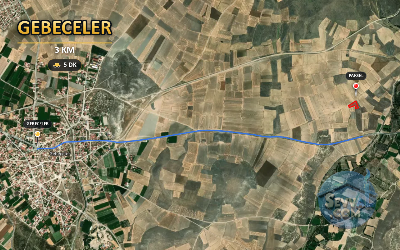 AFYONKARAHİSAR MERKEZ GEBECELER 2.800 m² SATILIK ARSA - AFYONKARAHİSAR MERKEZ fotoğraf 6