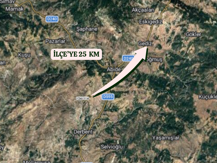 KÜTAHYA GEDİZ KURTÇAM  KÖYÜNDE  4.300   M²  TARLA  SATILIKTIR - KÜTAHYA GEDİZ fotoğraf 5