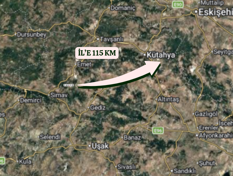 KÜTAHYA HİSARCIK ULAŞLAR   KÖYÜNDE  300  M²  ARSA  SATILIKTIR - KÜTAHYA HİSARCIK fotoğraf 6