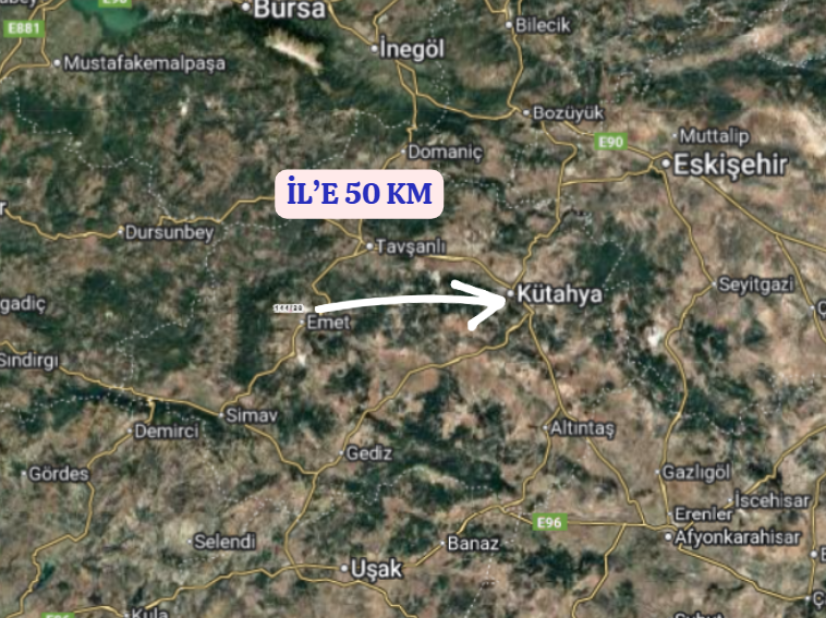 KÜTAHYA EMET MUSALAR   KÖYÜNDE  1.319   M²  TARLA  SATILIKTIR - KÜTAHYA EMET fotoğraf 7