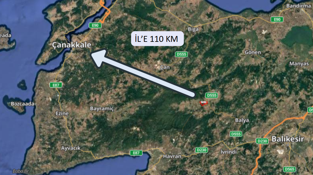 ÇANAKKALE YENİCE BAYATLAR KÖYÜNDE 338 M² ARSA SATILIKTIR. - ÇANAKKALE YENİCE fotoğraf 6