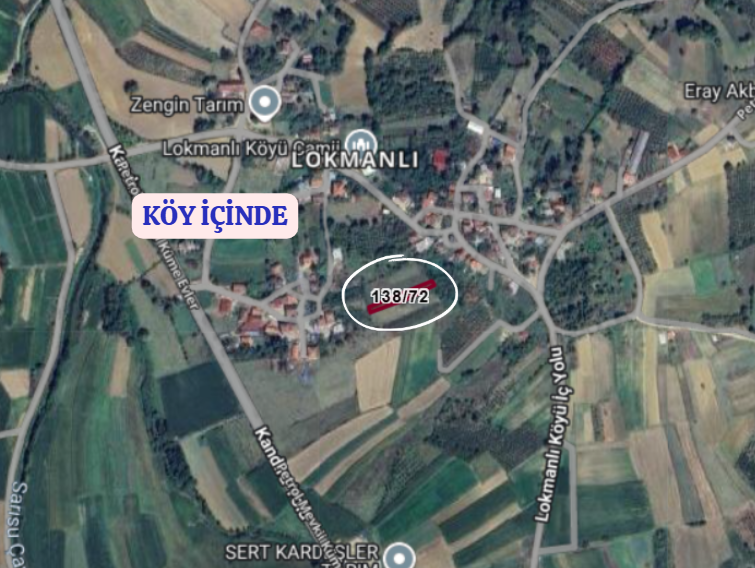 KOCAELİ KANDIRA LOKMANLI   KÖYÜNDE 727 M²  TARLA  SATILIKTIR - KOCAELİ KANDIRA fotoğraf 5