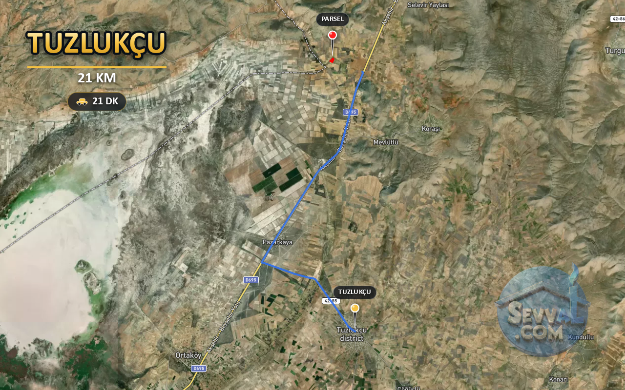 KONYA TUZLUKÇU KORAŞI 18.259 m² SATILIK ARSA - KONYA TUZLUKÇU fotoğraf 5