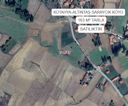 KÜTAHYA ALTINTAŞ SARAYCIK KÖYÜ’NDE 163 M² TARLA SATILIKTIR - KÜTAHYA ALTINTAŞ fotoğraf 2