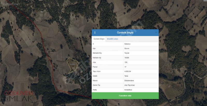 Geyve Günhoşlar köyüne 300 metre mesafede 712 m2 tarla - SAKARYA GEYVE fotoğraf 6